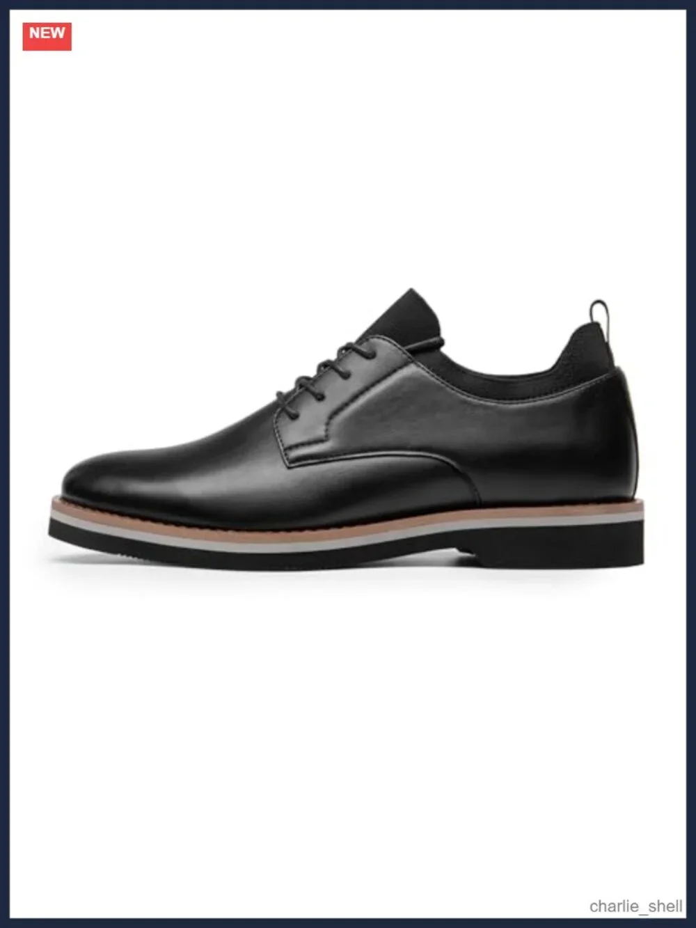 Men's Faux Leather Lace-Up Oxford Dress Shoes Business Casual